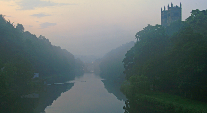 The view looking north from Prebends' Bridge. Compare it to JMW Turner's depiction of the scene, below. 